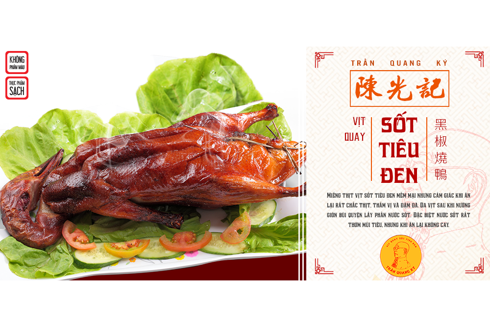 Menu 9 món của tiệm Trần Quang Ký